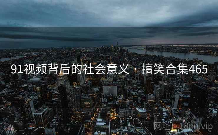 91视频背后的社会意义 · 搞笑合集465 91视频背后的社会意义 · 搞笑合集465