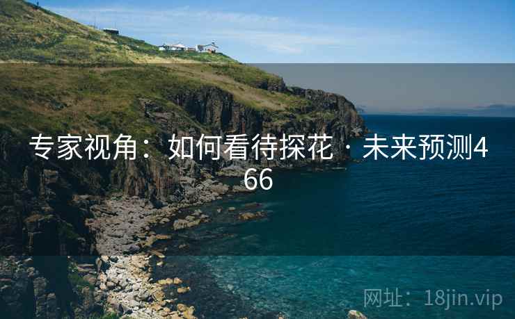 专家视角:如何看待探花 · 未来预测466 专家视角:如何看待探花 · 未来预测466